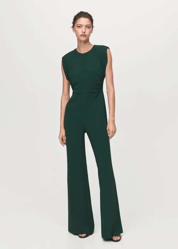 Langer Jumpsuit mit Rüschen