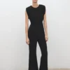 Langer Jumpsuit mit Rüschen