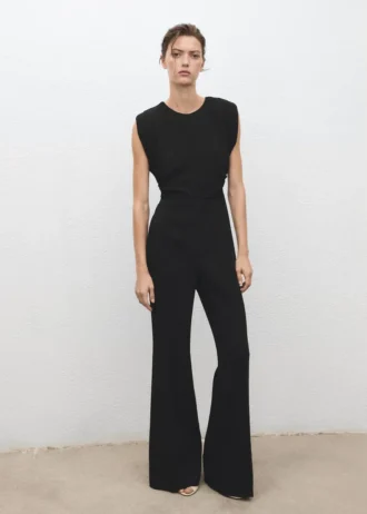 Langer Jumpsuit mit Rüschen