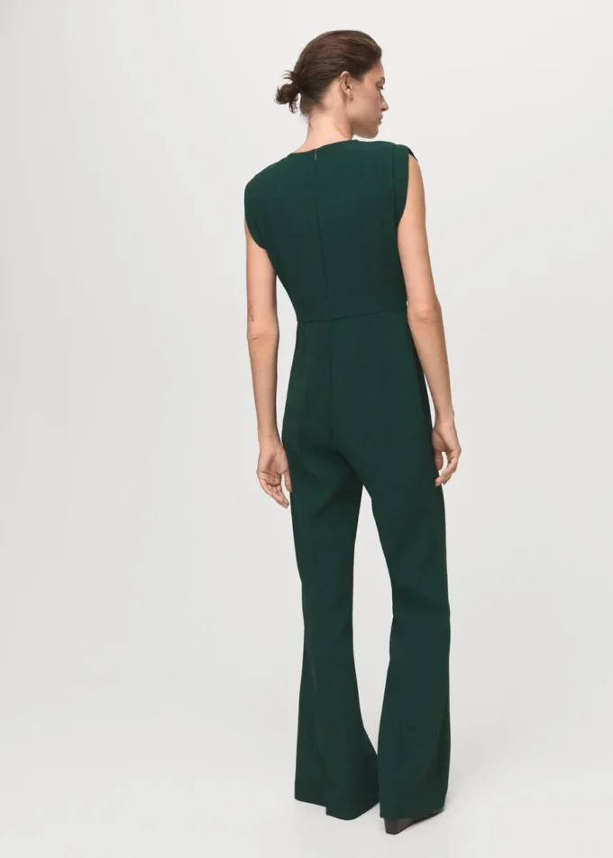 Langer Jumpsuit mit Rüschen