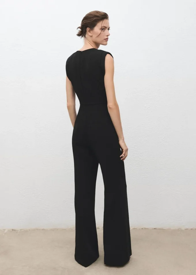 Langer Jumpsuit mit Rüschen