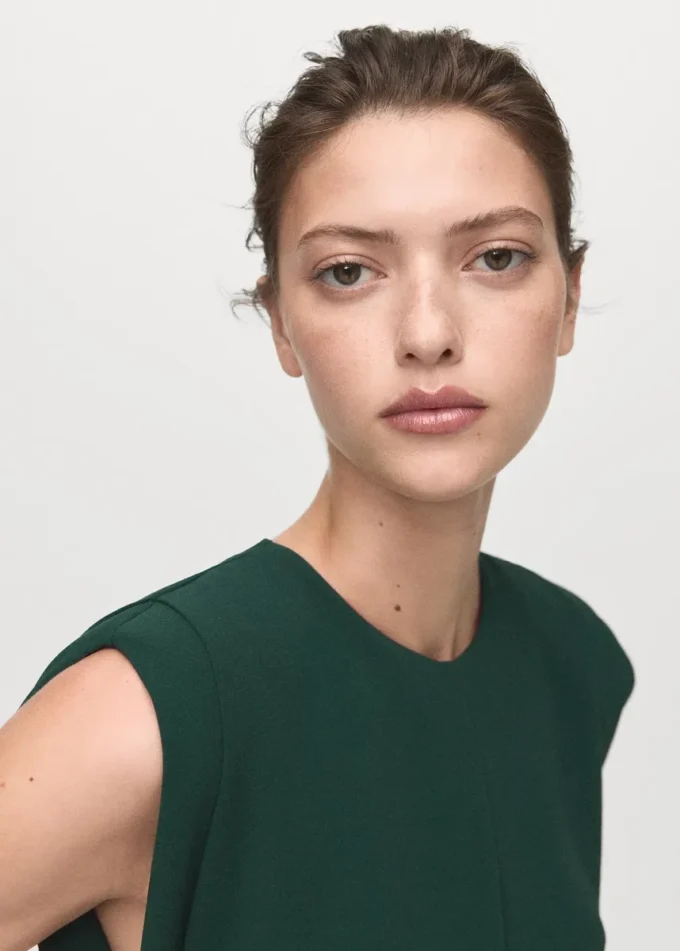 Langer Jumpsuit mit Rüschen
