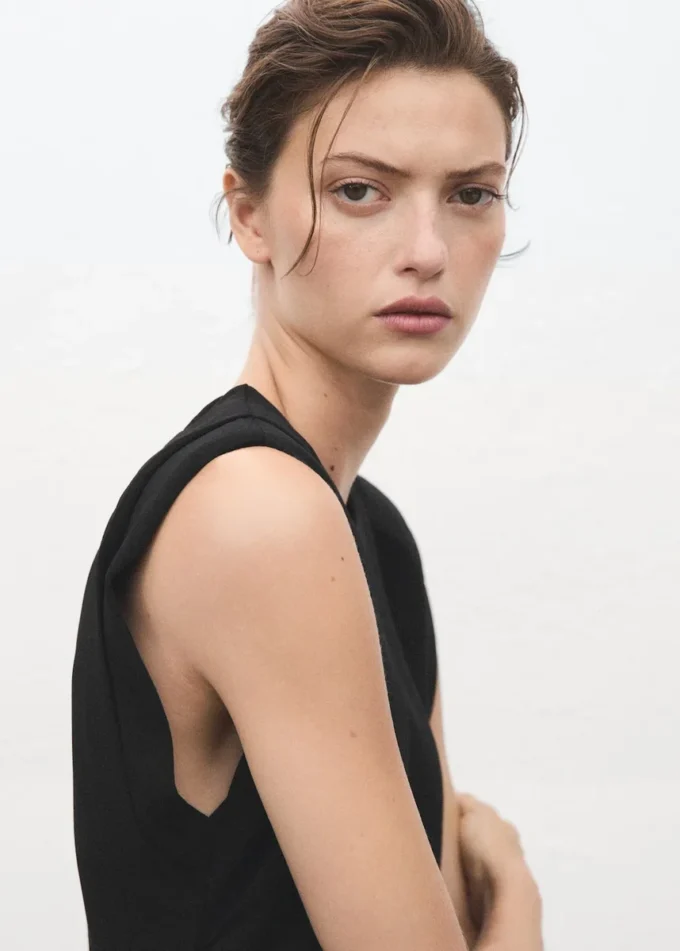 Langer Jumpsuit mit Rüschen