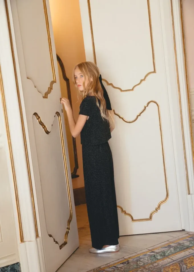 Langer Overall aus Lurex