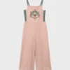 Langer Overall mit gestickten Details