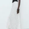 Langer Rock mit Polka-Dots Langer Rock mit Polka-Dots