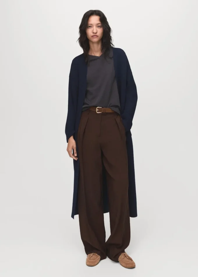 Langer Strickmantel Langer Strickmantel
