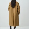 Langer Trenchcoat aus 100 % Baumwolle