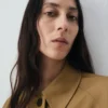Langer Trenchcoat aus 100 % Baumwolle