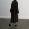 Langer Trenchcoat aus Schurwolle
