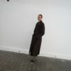 Langer Trenchcoat aus Schurwolle