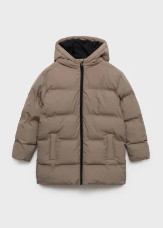Langer, wattierter Anorak mit Kapuze Langer, wattierter Anorak mit Kapuze