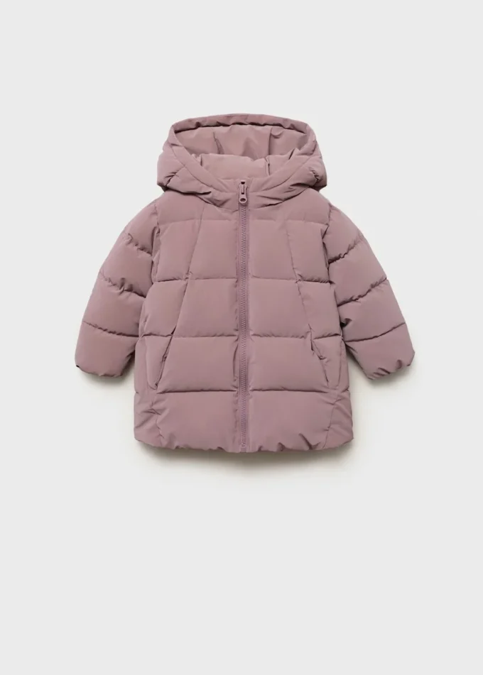 Langer, wattierter Anorak mit Kapuze Langer, wattierter Anorak mit Kapuze