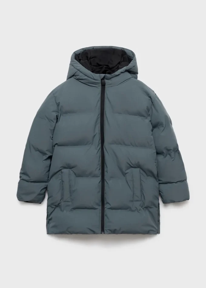 Langer, wattierter Anorak mit Kapuze Langer, wattierter Anorak mit Kapuze