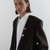 Langer Wollmantel Langer Wollmantel