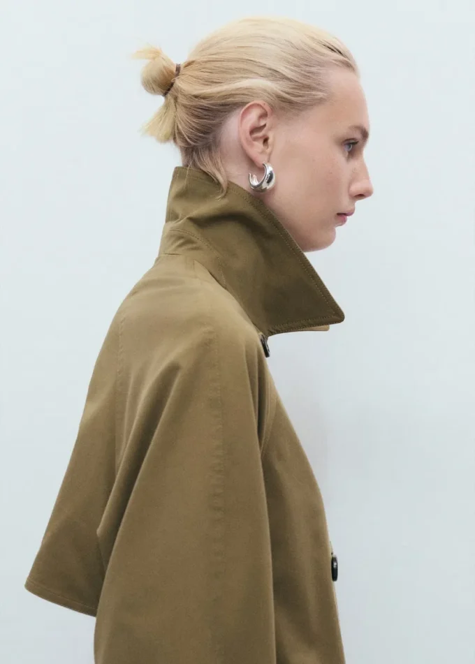 Langer Zweireiher-Trenchcoat