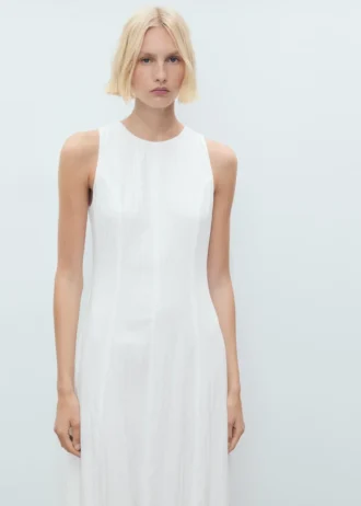 Langes Ballonkleid