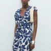 Langes bedrucktes Kleid Langes bedrucktes Kleid