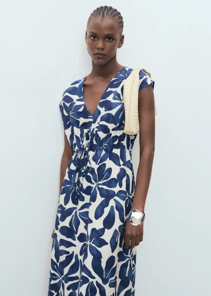 Langes bedrucktes Kleid Langes bedrucktes Kleid