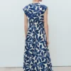 Langes bedrucktes Kleid Langes bedrucktes Kleid