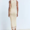 Langes Kleid aus Häkelstoff Langes Kleid aus Häkelstoff