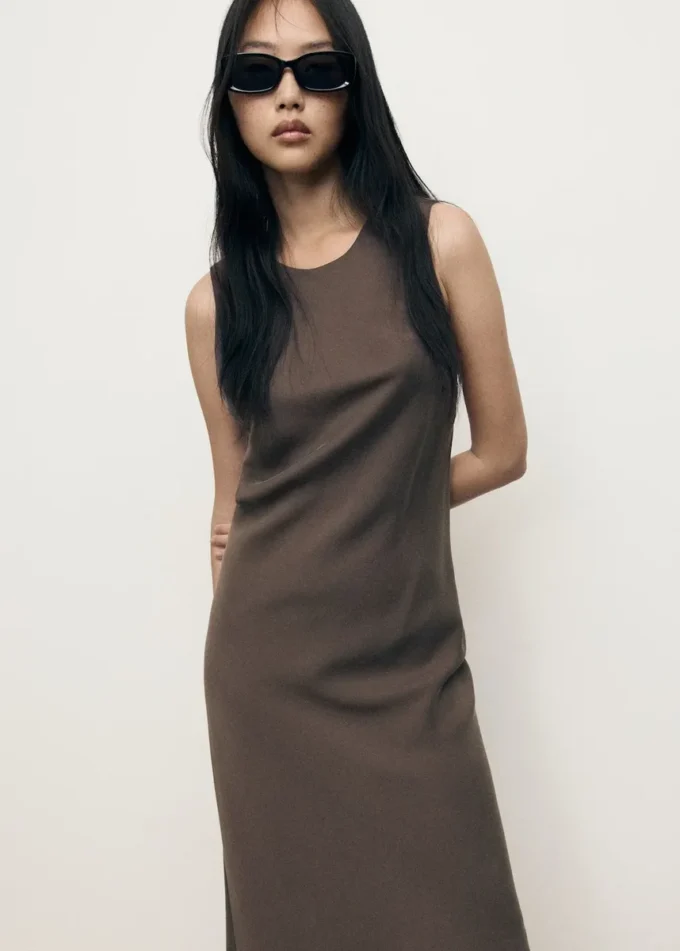 Langes Modal-Kleid Langes Modal-Kleid