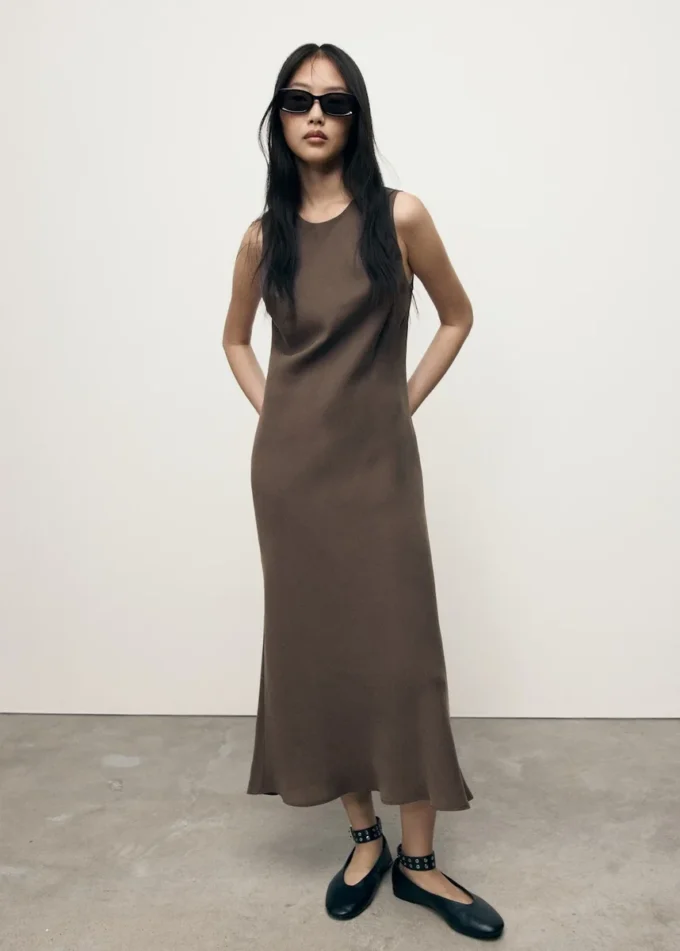 Langes Modal-Kleid Langes Modal-Kleid