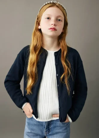 Langärmelige Strickjacke