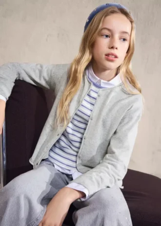 Langärmelige Strickjacke