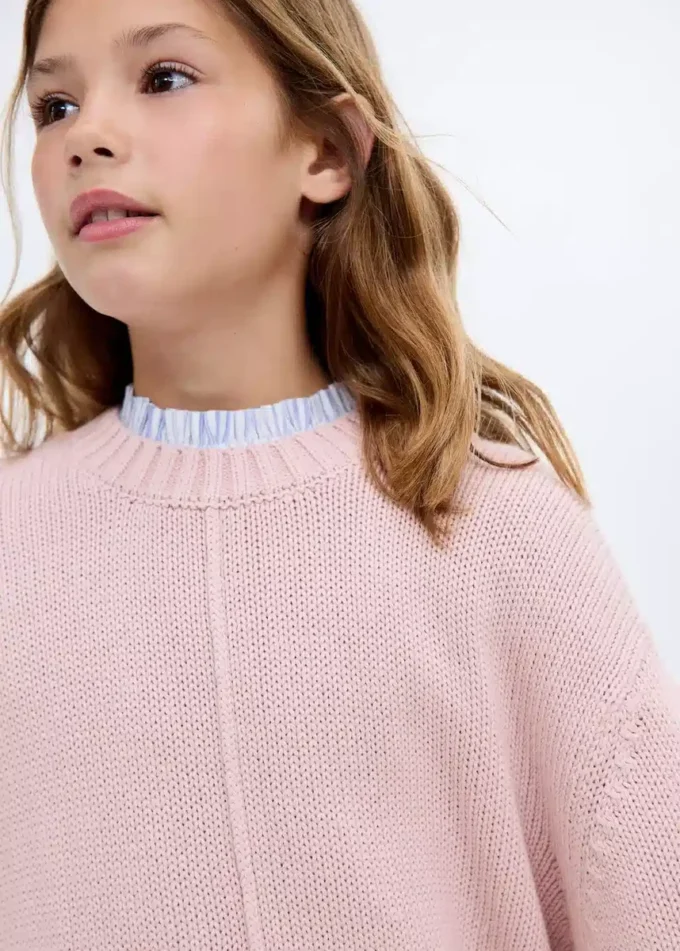Langärmeliger Strickpullover