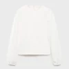 Langärmliges T-Shirt mit Rüschen Langärmliges T-Shirt mit Rüschen