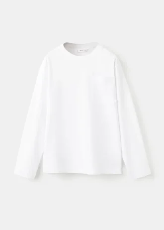 Langärmliges T-Shirt mit Tasche