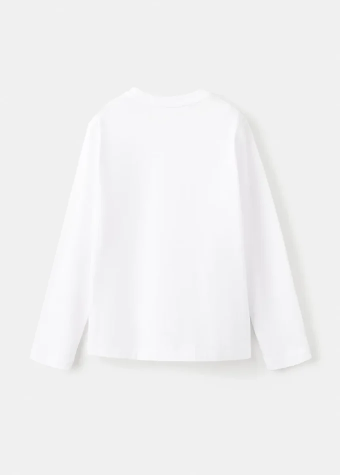 Langärmliges T-Shirt mit Tasche