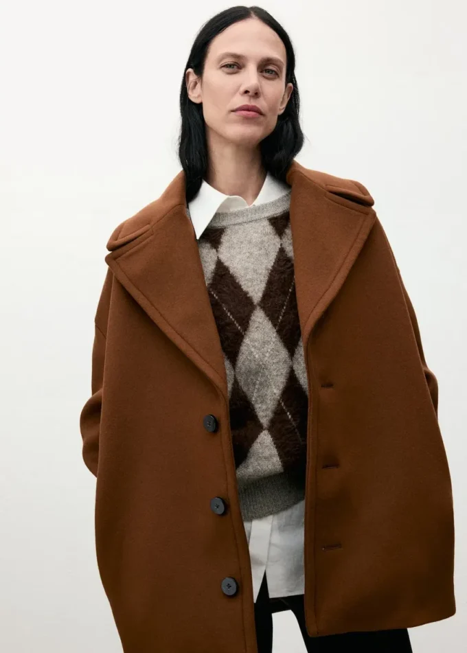 Lapel Manteco Wollmantel Lapel Manteco Wollmantel