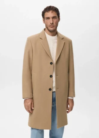 Lapel Manteco Wollmantel