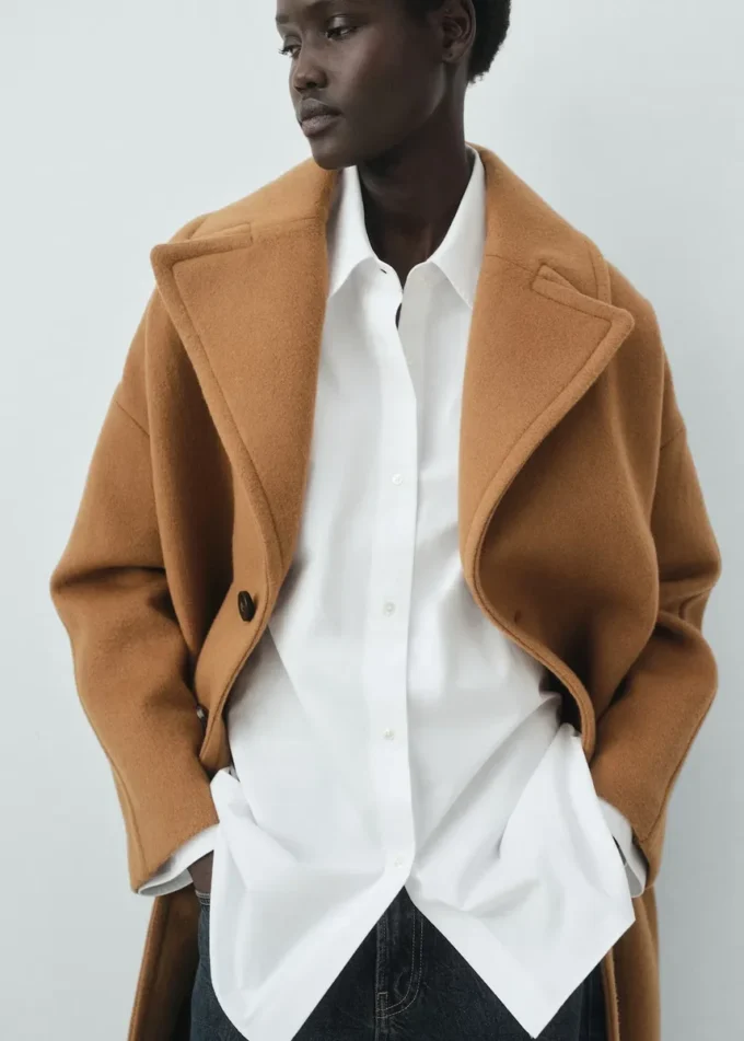 Lapel Manteco Wollmantel Lapel Manteco Wollmantel