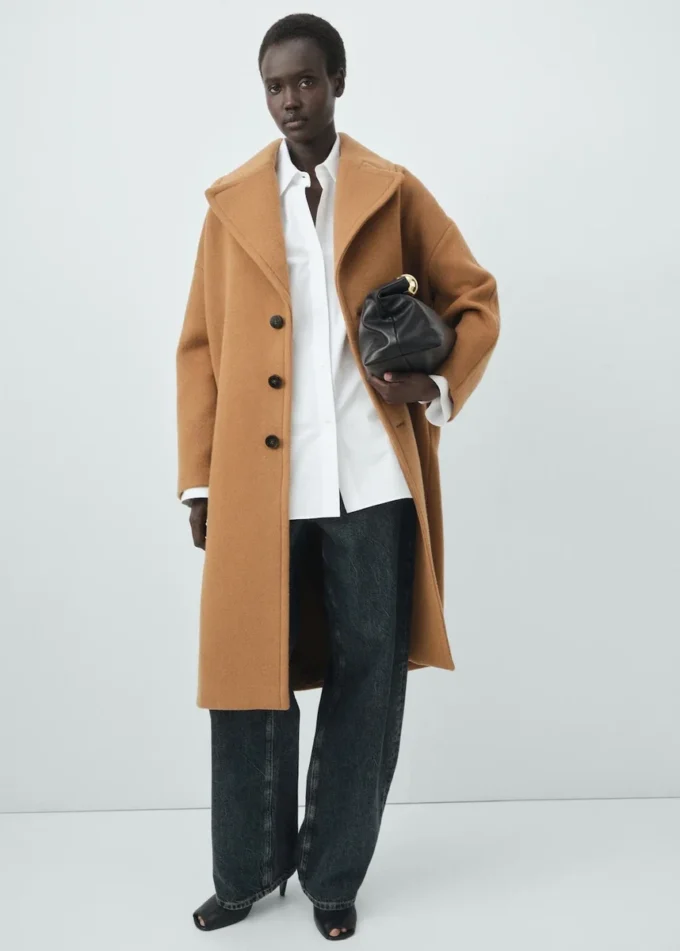 Lapel Manteco Wollmantel Lapel Manteco Wollmantel