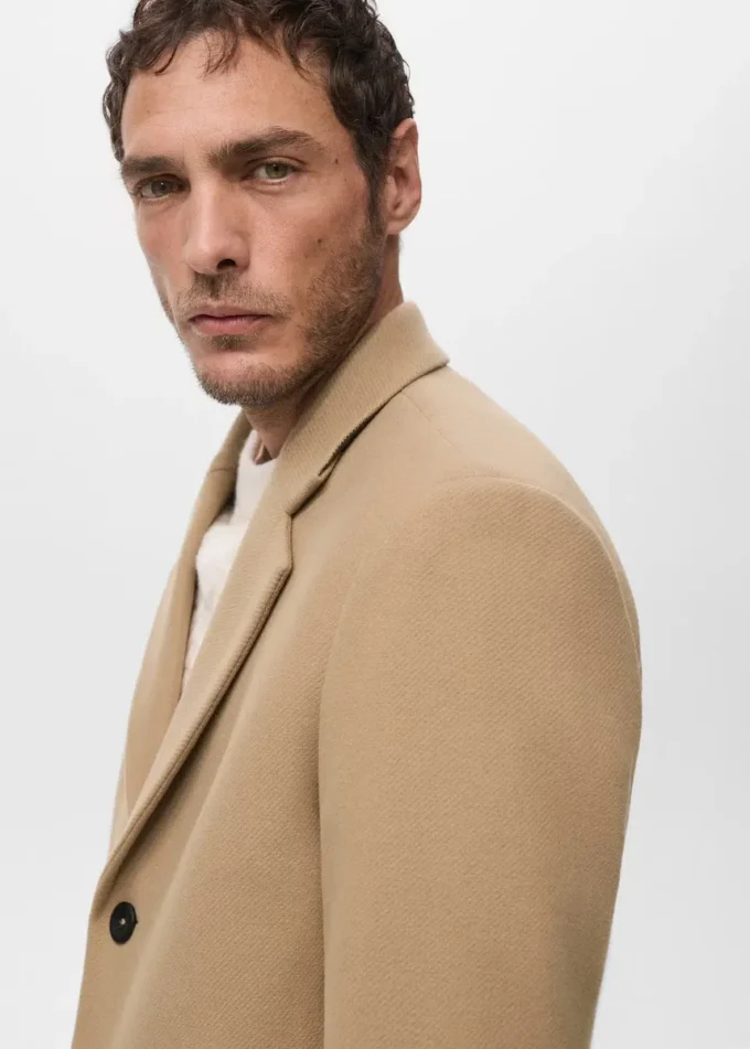 Lapel Manteco Wollmantel Lapel Manteco Wollmantel