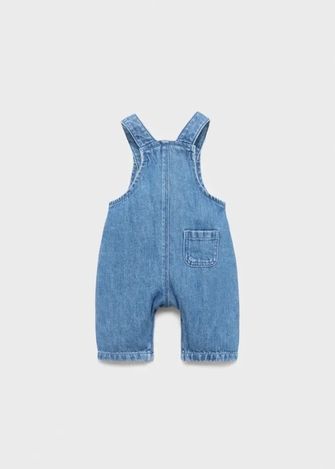 Latzhose mit Denim-Taschen Latzhose mit Denim-Taschen