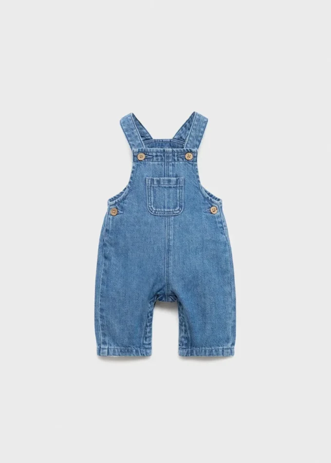 Latzhose mit Denim-Taschen Latzhose mit Denim-Taschen