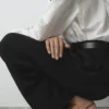 Leder-Absatzschuhe mit Ring Leder-Absatzschuhe mit Ring
