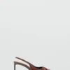 Leder-Absatzschuhe mit Ring Leder-Absatzschuhe mit Ring
