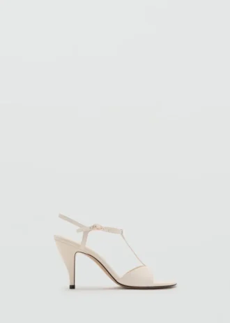 Leder-Sandalen mit Absatz und Riemchen