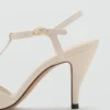 Leder-Sandalen mit Absatz und Riemchen Leder-Sandalen mit Absatz und Riemchen