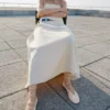 Lederballerinas mit gekreuzten Riemen Lederballerinas mit gekreuzten Riemen