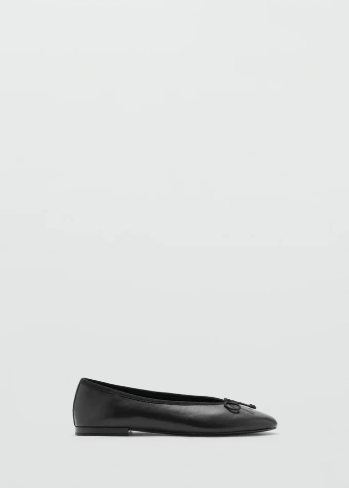 Lederballerinas mit Schleife Lederballerinas mit Schleife