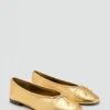 Lederballerinas mit Schleife