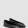 Lederballerinas mit Schleife Lederballerinas mit Schleife