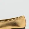 Lederballerinas mit Schleife