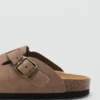 Lederclogs mit Schnalle Lederclogs mit Schnalle